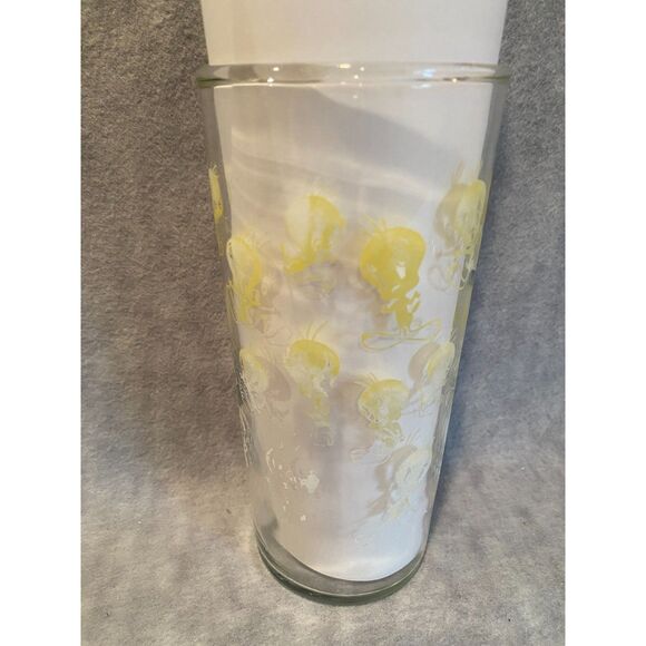 VTG Tweety Bird Looney‎ Tuney Warner Bros. Drinking Glass Tumber - Picture 4 of 6